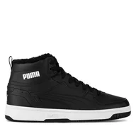 Sneakersy męskie - Sneakersy Puma REBOUND JOY FUR 37557601 Czarny - miniaturka - grafika 1