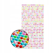 Dekoratorstwo - Cyrkonie samoprzylepne kryształki diamenciki kolorowe mix 5mm - miniaturka - grafika 1