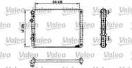 Układ chłodzenia - akcesoria - VALEO Chłodnica, układ chłodzenia silnika 730956 - miniaturka - grafika 1