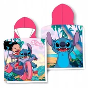 Okrycia kąpielowe dla dzieci - RĘCZNIK PONCHO 50x100 LILO AND STITCH - miniaturka - grafika 1