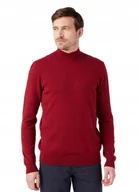 Swetry męskie - WRANGLER SEASONAL KNIT RHUBARB RED W8D12PXRO S - miniaturka - grafika 1
