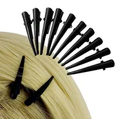 Ozdoby do włosów - Spinki do włosów Metalowe Czarne Tukan Dzioby - miniaturka - grafika 1