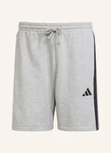 Spodenki męskie - Adidas Spodenki Dresowe Essential 3-Stripes grau - miniaturka - grafika 1