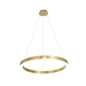 Lampy sufitowe - Light Prestige Lampa wisząca pierścień MIDWAY duży śr.80 cm 30W złoty LP-033/1P L GD Shiny - miniaturka - grafika 1