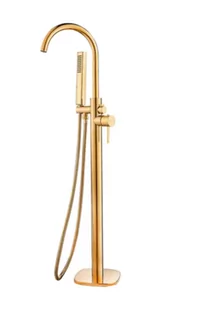 Laveo Bateria wannowa wolnostojąca Pola złota BAP_G11S BAP_G11S - Baterie wannowe i prysznicowe - miniaturka - grafika 3