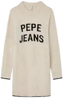 Sukienki - Pepe Jeans Veronique Sukienka dla dziewczynek i dziewcząt, Beżowy (Ivory), 10 anni - miniaturka - grafika 1