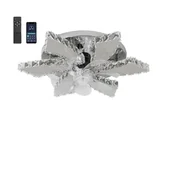 Wentylatory sufitowe - Wentylator sufitowy Crystal, lampa LED, inteligentne sterowanie APP, lampa wentylatora sufitowego B, 110-240V - miniaturka - grafika 1