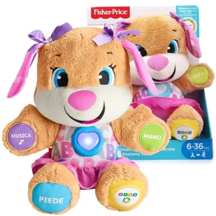FISHER PRICE INTERAKTYWNY PIES SIOSTRZYCZKA SZCZENIACZKA FPP63 - Zabawki interaktywne dla dzieci - miniaturka - grafika 1