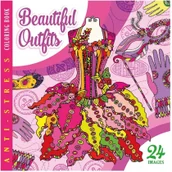 Poradniki hobbystyczne - Kolorowanka antystresowa 200x200 12 Beautiful Outf Nowa - miniaturka - grafika 1