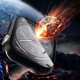 Obudowa ochronna z szkłem Alogy Protector Case 2w1 nakładka etui do Apple Watch 7/8 41mm Czarna - Akcesoria do smartwatchy - miniaturka - grafika 9