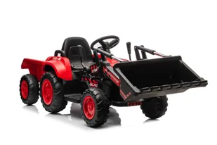 Traktor Na Akumulator Z łyżką BW-X002A Czerwony - Tory, garaże, parkingi - miniaturka - grafika 8