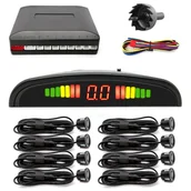 Czujniki parkowania - 8 czujników parkowania, wyświetlacz, centralka zestaw - miniaturka - grafika 1