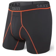 Majtki męskie - Męskie bokserki Saxx Kinetic HD Boxer Brief Rozmiar: L / Kolor: czarny/czerwony - miniaturka - grafika 1