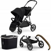 Wózki dziecięce - Cybex Gazelle S BLK Deep Black - miniaturka - grafika 1