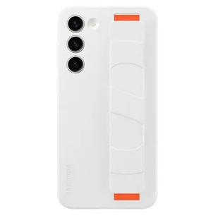 Samsung Etui Silicone Grip Cover do Galaxy S23+ EF-GS916TWEGWW Biały - Etui i futerały do telefonów - miniaturka - grafika 1