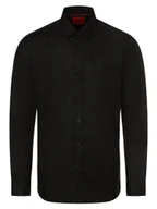 Koszule męskie - HUGO Koszula męska - Elisha02 Mężczyźni Super Slim Fit Bawełna czarny wzorzysty, 38 - miniaturka - grafika 1