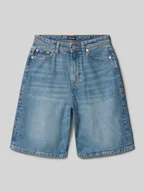 Spodnie i spodenki dla chłopców - Szorty jeansowe o kroju extra baggy fit z 5 kieszeniami model ‘RON’ - miniaturka - grafika 1