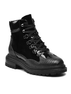 Botki damskie - Vero Moda Trapery Vmlino Boot 10253198 Czarny - grafika 1