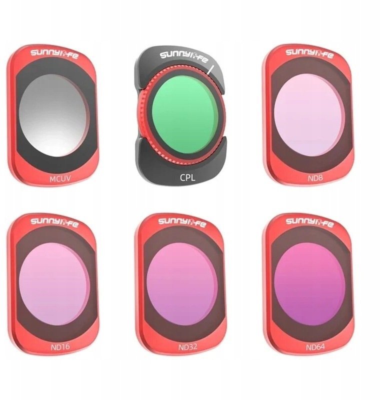 Filtr SunnyLife Zestaw filtrów Pocket 4/Pocket 3 MCUV CPL ND8/16/32/64 OP4-FI225