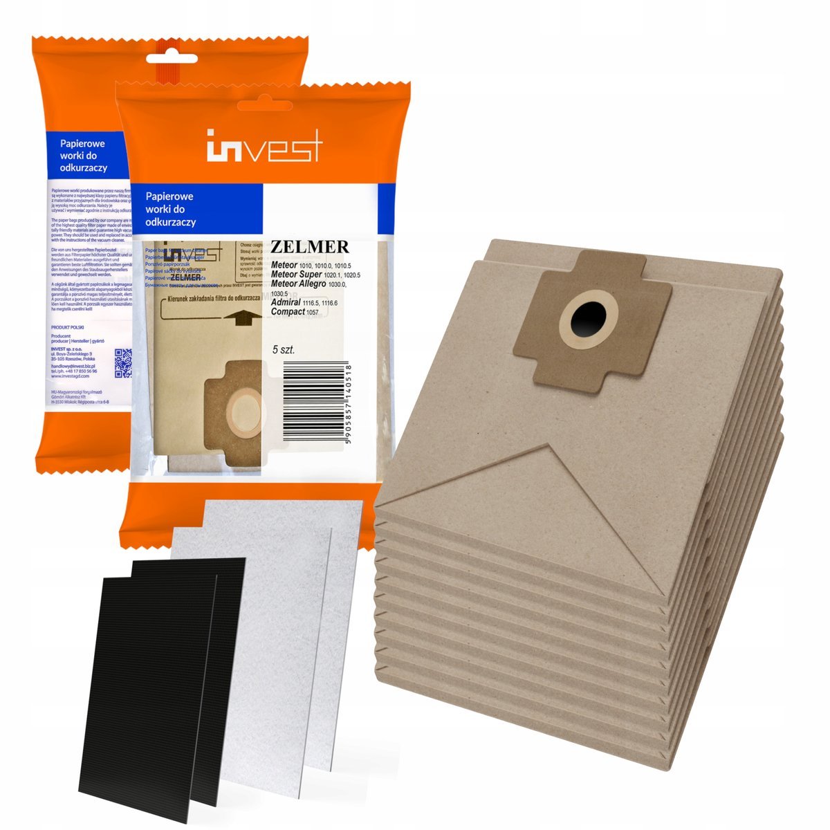 Worki Do Zelmer 1010 Meteor, Admirał 10 Sztuk