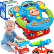 Zabawki interaktywne dla dzieci - Interaktywna Kierownica Muzyczna Samochód Auto - miniaturka - grafika 1