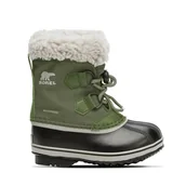 Śniegowce damskie - Sorel Unisex Yoot Pac nylonowe wodoodporne śniegowce dla dzieci, Turysta zielony, 9 Little Kid - miniaturka - grafika 1