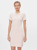 Sukienki - Tommy Hilfiger Sukienka codzienna 1985 WW0WW37853 Różowy Slim Fit - miniaturka - grafika 1