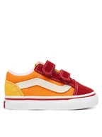 Buty dla chłopców - Vans Tenisówki Old Skool V Retro VN000CTG4481 Pomarańczowy - miniaturka - grafika 1
