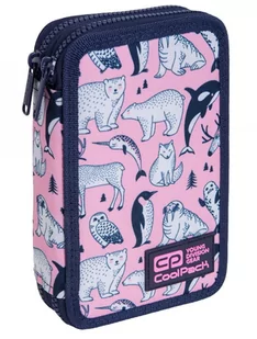 Piórnik CoolPack Jumper 2 podwójny, z wyposażeniem – Pink Ocean - Piórniki - miniaturka - grafika 1