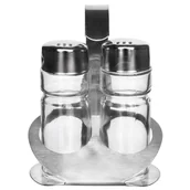 Pojemniki na przyprawy - Przyprawnik na SÓL / PIEPRZ solniczka w stojaku 152357 - miniaturka - grafika 1