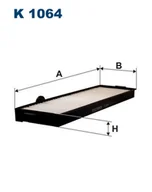 Filtry kabinowe - FILTRON Filtr kabinowy K1064 - miniaturka - grafika 1