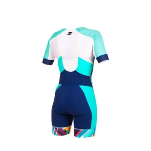 ZEROD Strój triathlonowy damski RACER TT SUIT kubik block - Bielizna sportowa męska - miniaturka - grafika 2