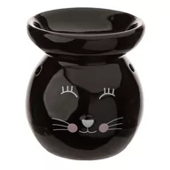 Świeczniki - Kominek do olejków zapachowych Kotek Czarny - miniaturka - grafika 1
