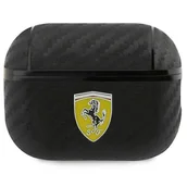 Akcesoria do słuchawek - Ferrari FESAP2CABK AirPods Pro 2 cover czarny/black On Track PU Carbon - miniaturka - grafika 1