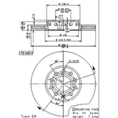 Tarcze hamulcowe - Tarcza hamulcowa BREMBO 09.5745.21 - miniaturka - grafika 1