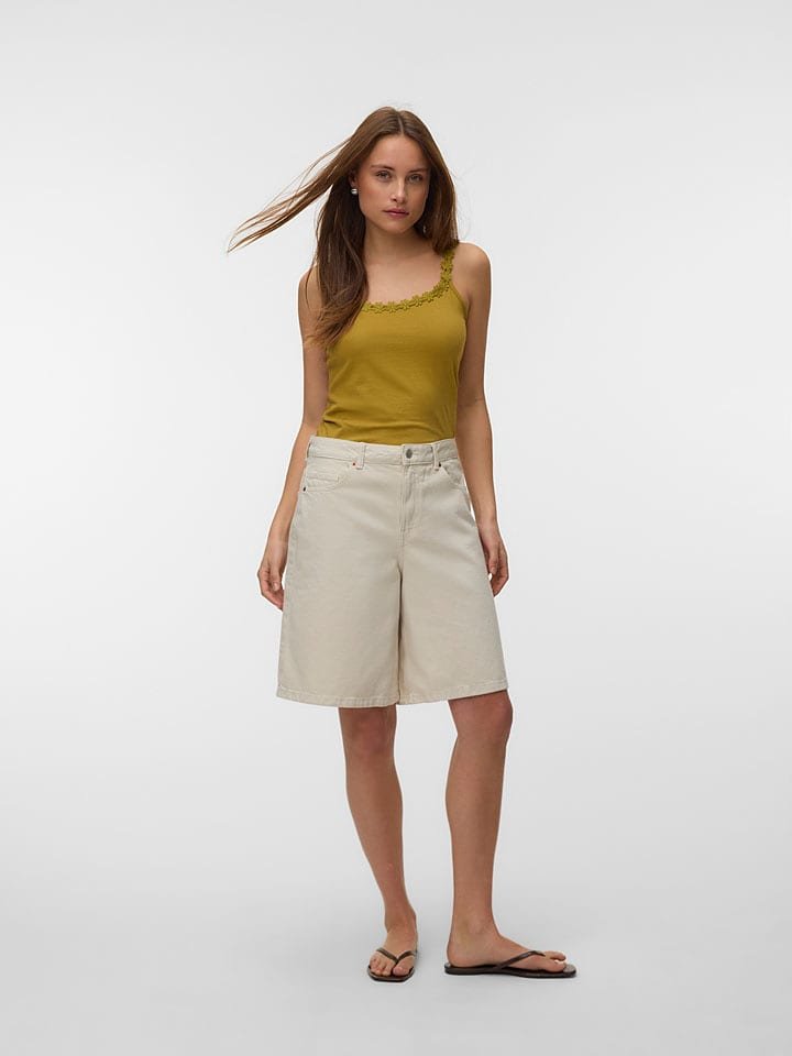 Vero Moda Top w kolorze oliwkowym