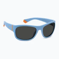 Okulary przeciwsłoneczne - Okulary przeciwsłoneczne dziecięce Polaroid PLD 8064/S azure/grey polarized WYSYŁKA W 24H 30 DNI NA ZWROT - miniaturka - grafika 1