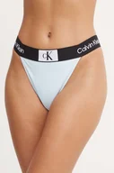 Stroje kąpielowe - Calvin Klein figi kąpielowe kolor niebieski - miniaturka - grafika 1