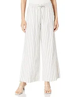 Spodnie damskie - Q/S designed by - s.Oliver Spodnie damskie, Beżowe paski, 42W x 32L - miniaturka - grafika 1