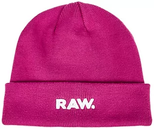 G-STAR RAW Czapka męska Effo Raw Long Beanie Hat, różowy (fuchsia red B146-D609), jeden rozmiar - Czapki męskie - miniaturka - grafika 1