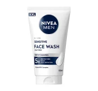 Kosmetyki do pielęgnacji twarzy męskie - NIVEA MEN Sensitive Face Wash żel do mycia twarzy 150 ml - miniaturka - grafika 1