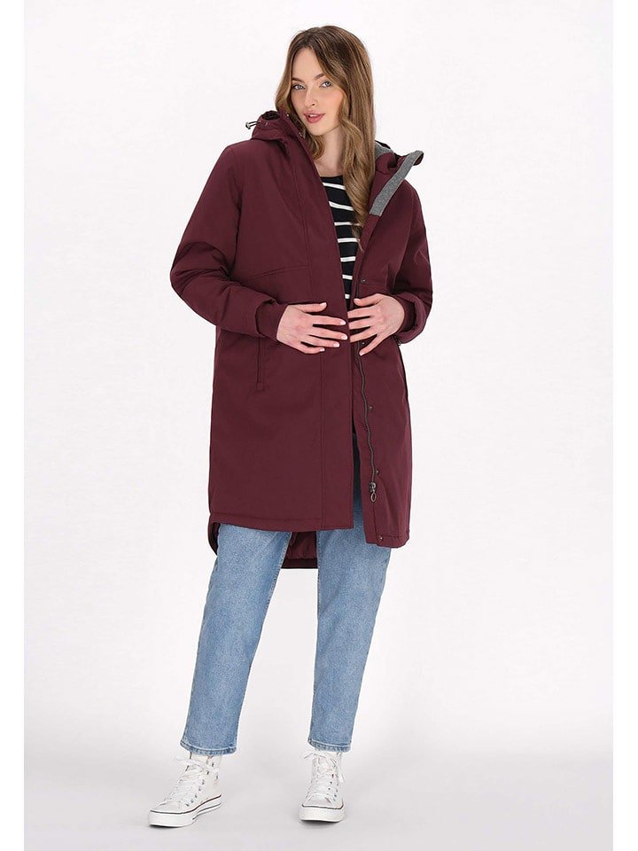 Schmuddelwedda Parka w kolorze bordowym