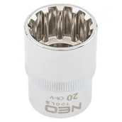 Klucze i nasadki - NEO-TOOLS Nasadka Spline 1/2 20 mm - miniaturka - grafika 1