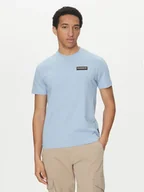 Koszulki męskie - Napapijri T-Shirt Iaato NP0A4HFZ Błękitny Regular Fit - miniaturka - grafika 1