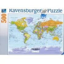 Ravensburger PUZZLE 500 EL MAPA POLITYCZNA ŚWIATA 147557 - Puzzle - miniaturka - grafika 1