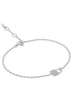 Bransoletki - Fossil Bransoletka JFS00625040 Srebrny - miniaturka - grafika 1