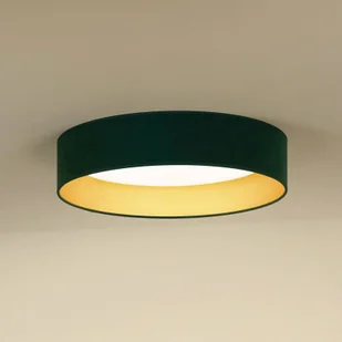 Lampa sufitowa LED Plafond Duolla, możliwość ściemniania, zielony, salon / jadalnia, tkanina / materiał / jedwab - Lampy sufitowe - miniaturka - grafika 1