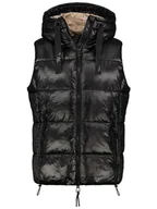 Kamizelki damskie - Sublevel Kamizelka pikowana w kolorze czarnym - miniaturka - grafika 1