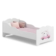 Łóżka dla dzieci i młodzieży - Łóżko dziecięce ANNA z materacem 160x80 Kot - miniaturka - grafika 1