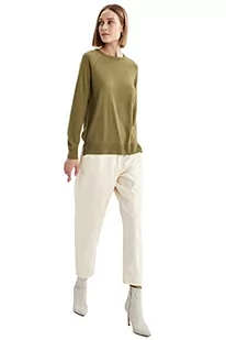 DeFacto Sweter normalny krój dla kobiet - sweter z golfem na topy damski (zielony, S), zielony, S - Swetry damskie - miniaturka - grafika 1